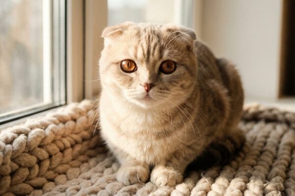 Fotografía de un gato Scottish Fold