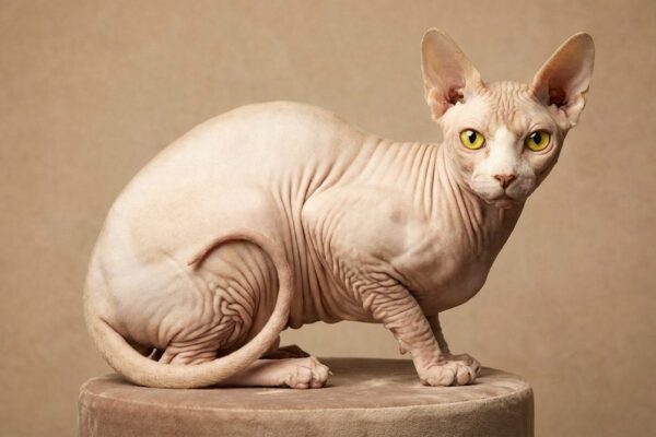 Fotografía de un gato Sphynx