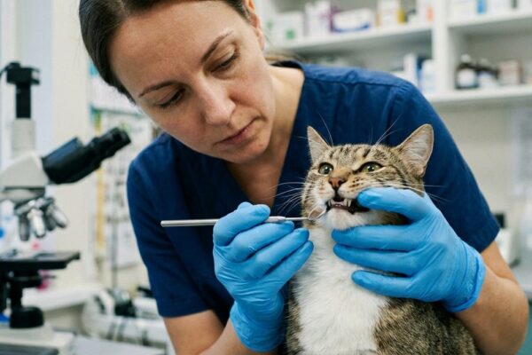 Imagen ilustrativa para guía sobre encias palidas gatos