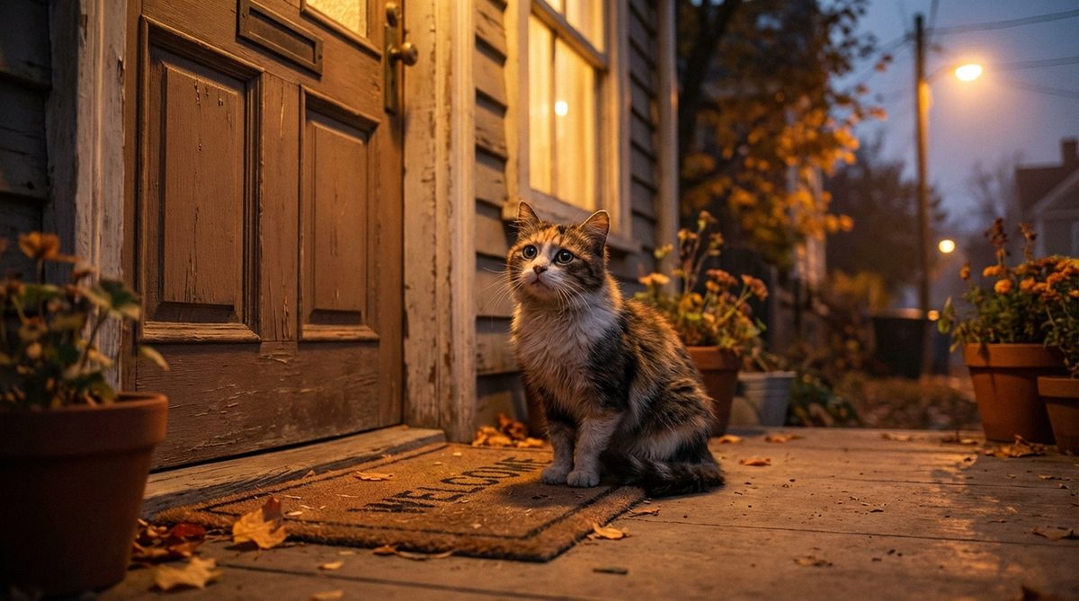 Imagen ilustrativa para guía sobre gato callejero llora