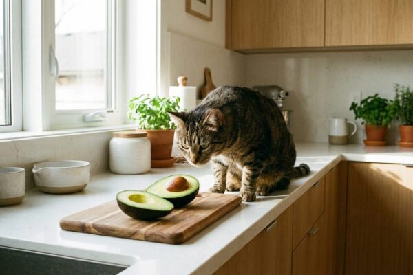 Imagen ilustrativa para guía sobre gatos comer aguacate
