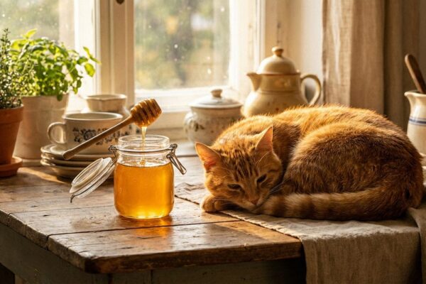 Imagen ilustrativa para guía sobre gatos miel