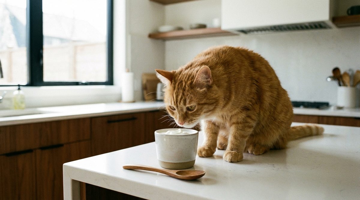 Imagen ilustrativa para guía sobre gatos yogur