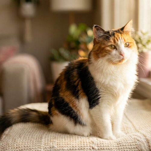 Fotografía de un gato Calico