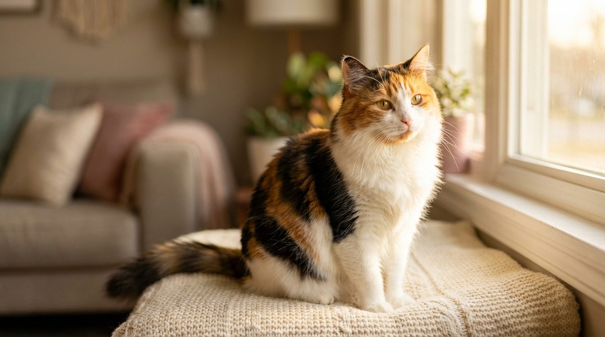 Fotografía de un gato Calico