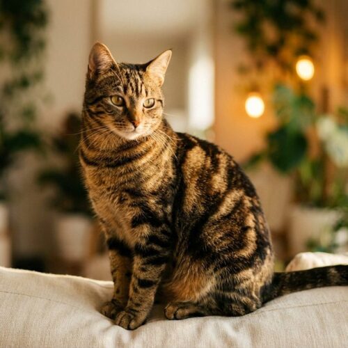 Fotografía de un gato Domestico Pelo Corto