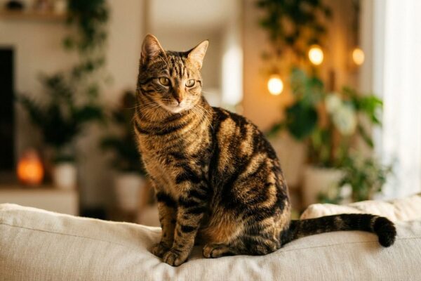 Fotografía de un gato Domestico Pelo Corto