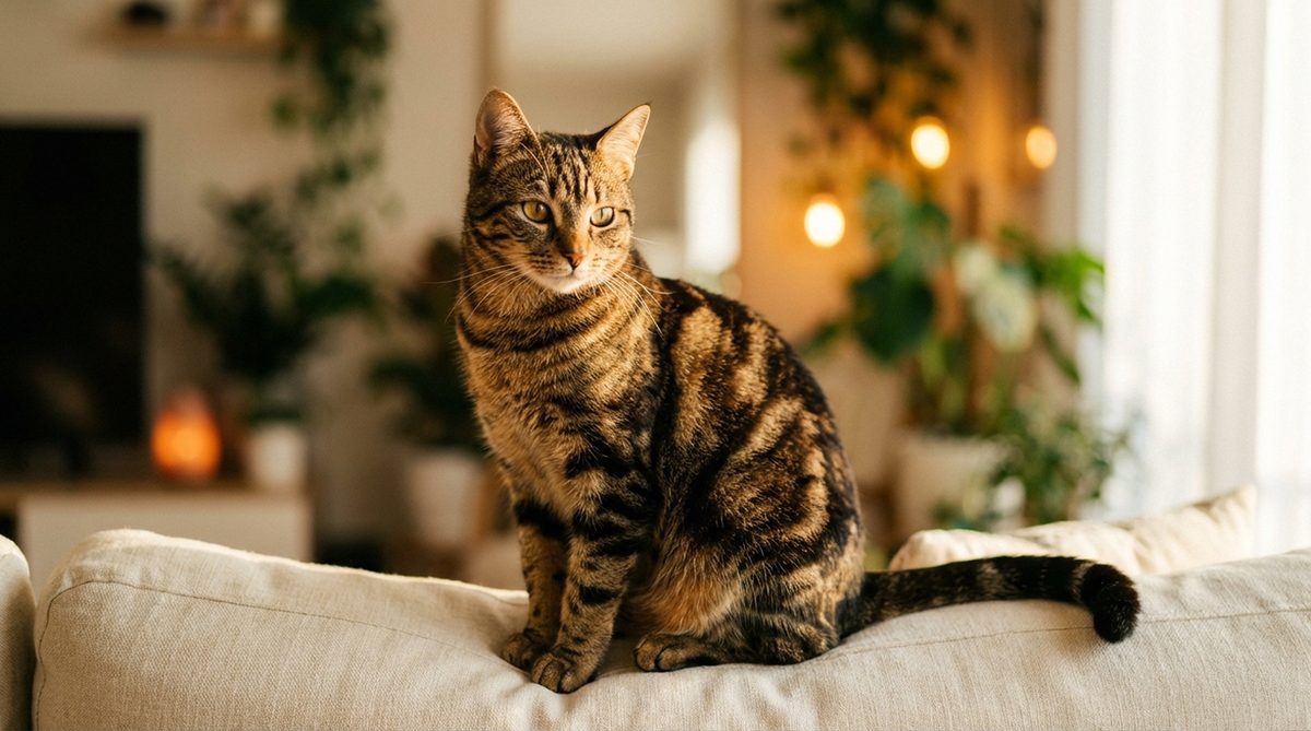 Fotografía de un gato Domestico Pelo Corto
