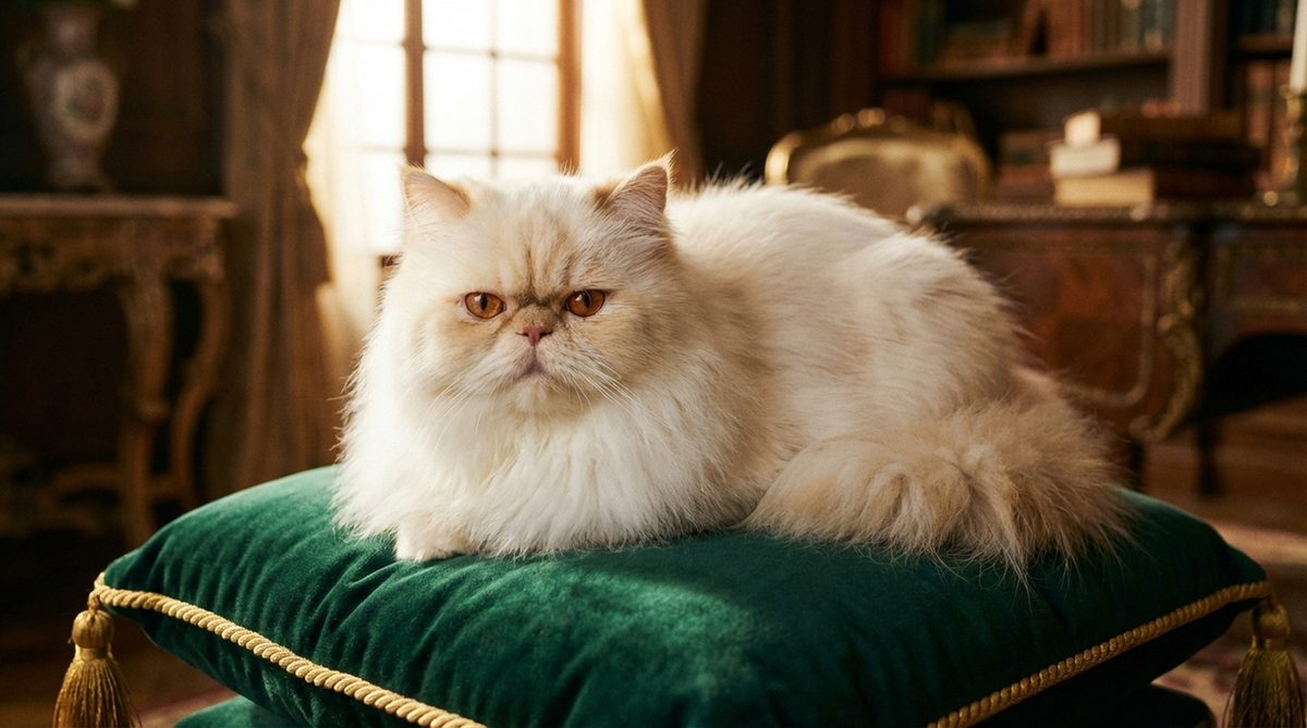 Fotografía de un gato Persa