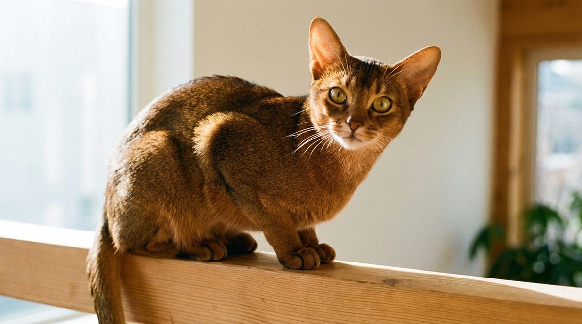 Fotografía de un gato Abisinio